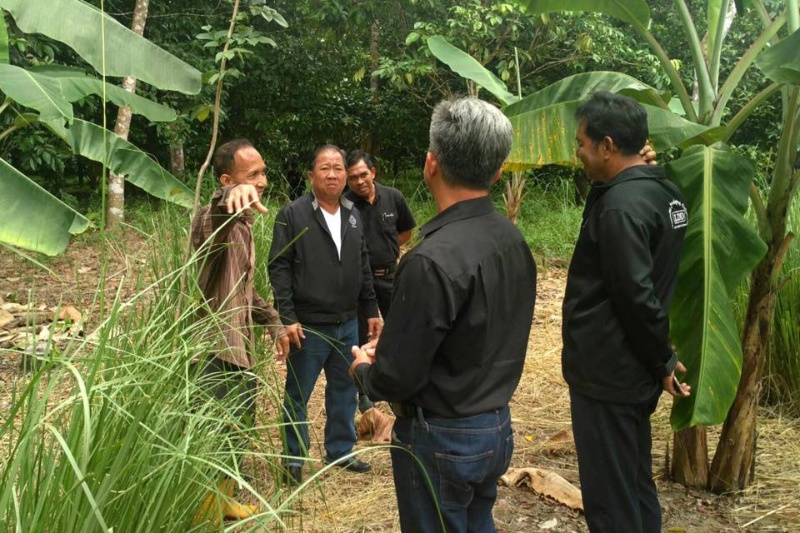 อธิบดีกรมพัฒนาที่ดิน ลงพื้นที่นราธิวาส เยี่ยมชมสวนผลไม้ "หมอดินเมธี" เน้นใช้หญ้าแฝกพัฒนาที่ดิน