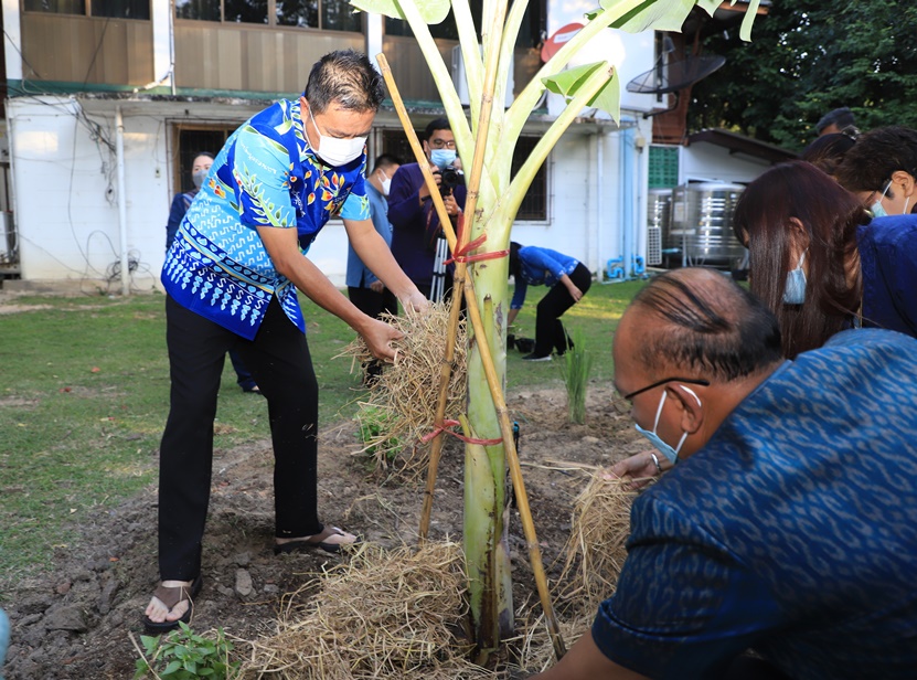 ผู้ว่าฯอยุธยา เป็นประธานในกิจกรรมผู้นำต้นแบบตัวอย่างที่เห็นจริง  "คนอยุธยามีรัก ปลูกผักกินเอง เพื่อสร้างความมั่นคงทางอาหาร" 