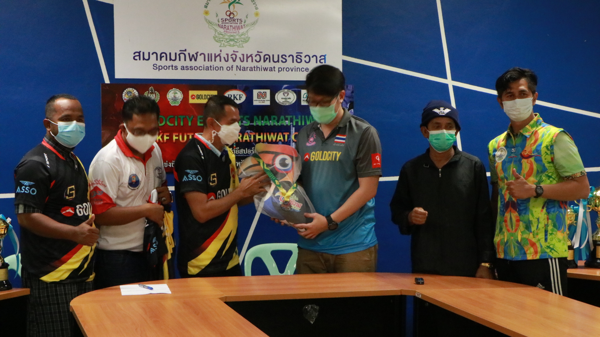 สโมสรGold city  ร่วม สมค.กีฬานราฯ เปิดศักราชกีฬาอีสปอร์ต และฟุตซอล  เพื่อยกรระดับเยาวชน แดนใต้