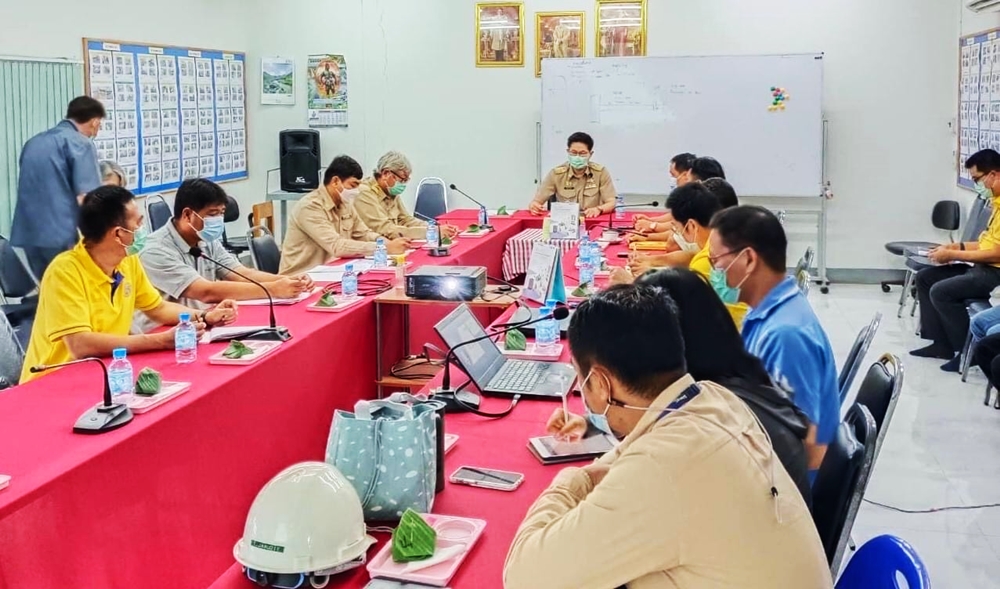 โครงการส่งน้ำและบำรุงรักษาผาจุก  ร่วมหารือเติมน้ำ-ระบายน้ำช่วงทดสอบอุปกรณ์โครงการฯ รฟ.เขื่อนทดน้ำผาจุก