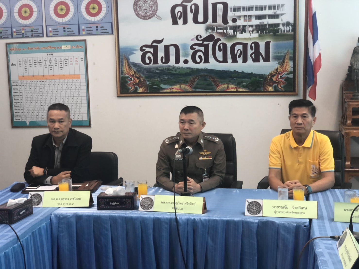 ผบช.ภ.4 เรียกประชุมชุดทำงานเพื่อติดตามคนร้ายก่อเหตุยิง “กำนันกรรณิการ์”