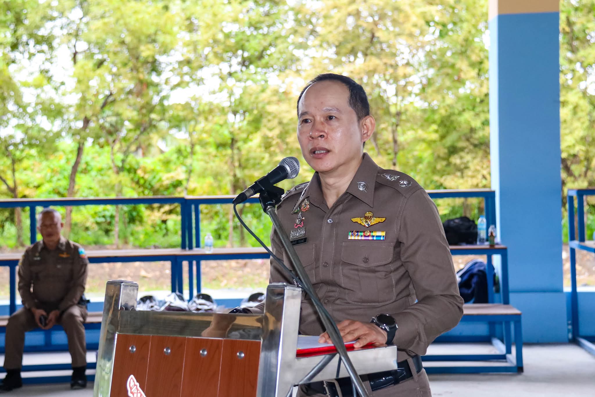 ผบก.น.9 พร้อมคณะตรวจเยี่ยมการฝึกซ้อม เพื่อเข้าแข่งขันการประกวดการฝึกของข้าราชการตำรวจ บก.น.9