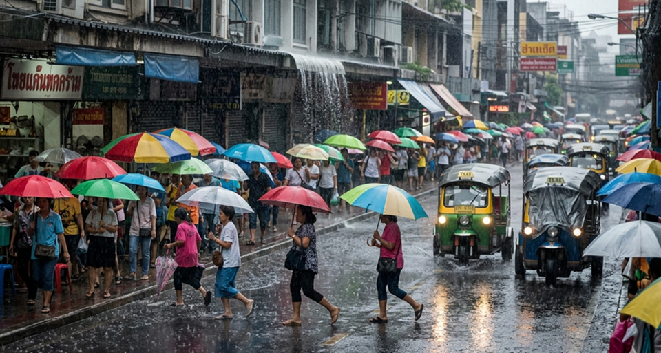 เช็กด่วน! กทม. อ่วมฝนถล่มหนัก 70% พื้นที่บางขุนเทียนอัดน้ำสูงสุด 45 มม. พร้อมแนะช่องทางแจ้งเหตุด่วน