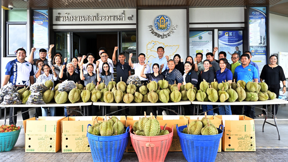 เกษตรกรขอบคุณชลประทานที่ 9 บริหารน้ำทั่วถึง หนุนสวนทุเรียนภาคตะวันออก