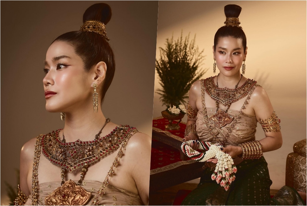 อลังการ! "กบ พิมลรัตน์" แต่งชุดไทย ฉลอง 24 ปี ภาพยนตร์สุริโยไท