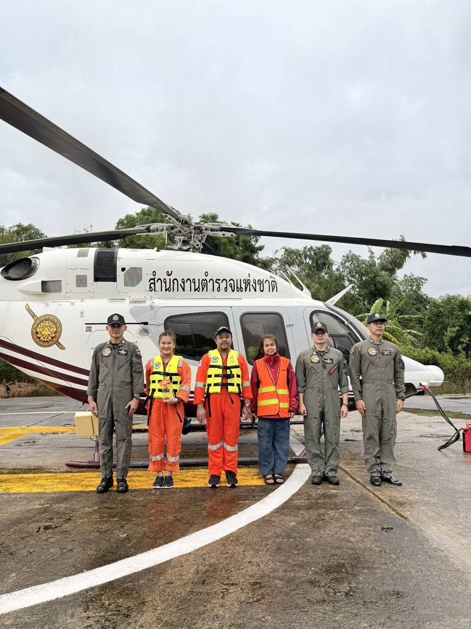 ผบ.ตร.บินลงใต้ ระดมเฮลิคอปเตอร์ช่วยน้ำท่วมสงขลา–หาดใหญ่