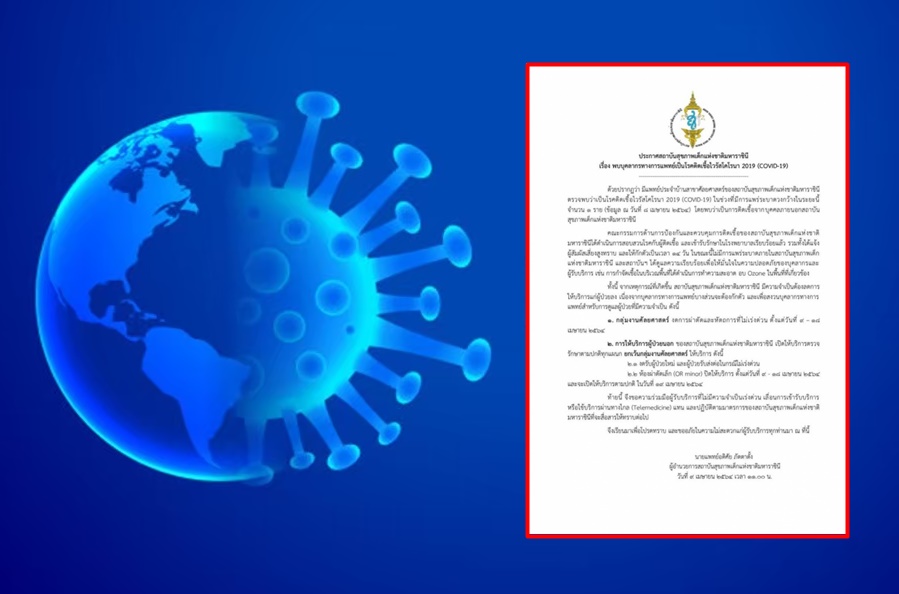 พบบุคลาการทางการแพทย์สถาบันสุขภาพเด็กแห่งชาติมหาราชินี ติดโควิด-19