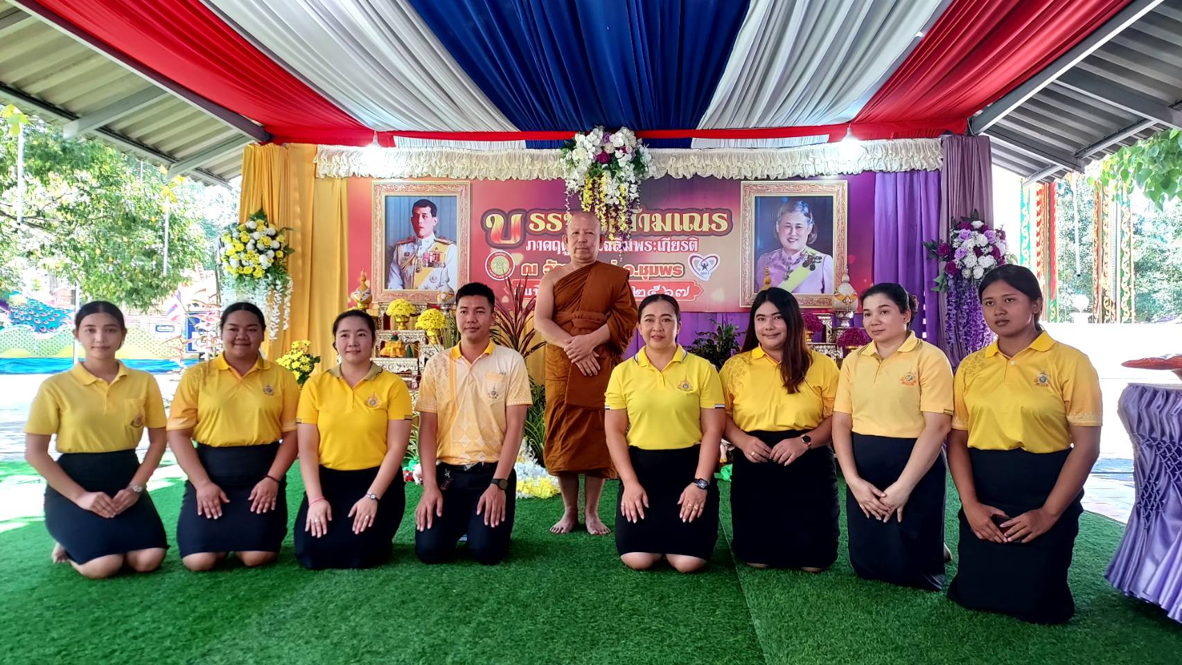 ชุมพร วัดพรุใหญ่ จัดโครงการบรรพชาสามเณรภาคฤดุร้อน เด็กเยาวชนสนใจร่วม 74 คน