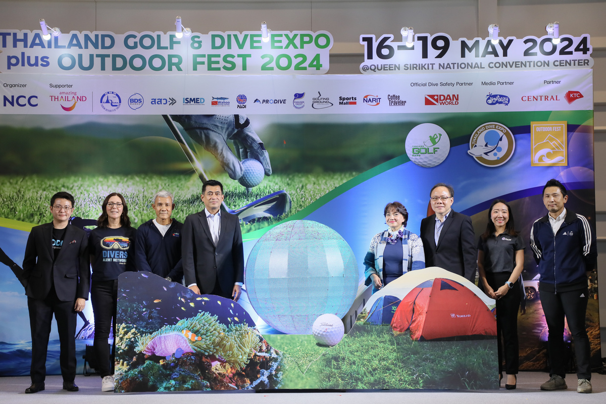 เริ่มแล้ว! 3 งานเที่ยวไลฟ์สไตล์สุดยิ่งใหญ่ “Thailand Golf & Dive Expo plus OUTDOOR Fest 2024”