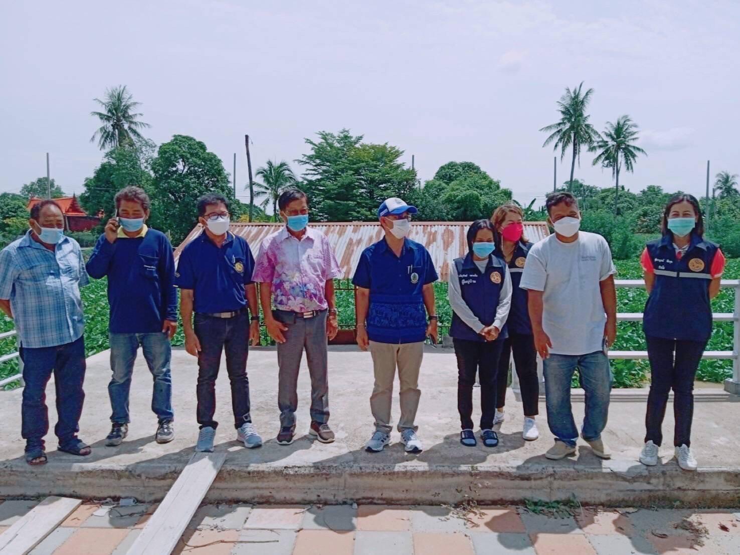 โครงการส่งน้ำและบำรุงรักษายางมณีจัดเก็บวัชพืชผักตบชวา 