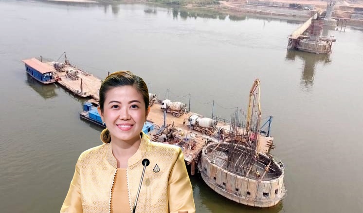 "ทิพานัน" โชว์ผลงาน" ประยุทธ์" สะพานมิตรภาพไทย-ลาว แห่งที่ 5 คืบกว่า 82.5%