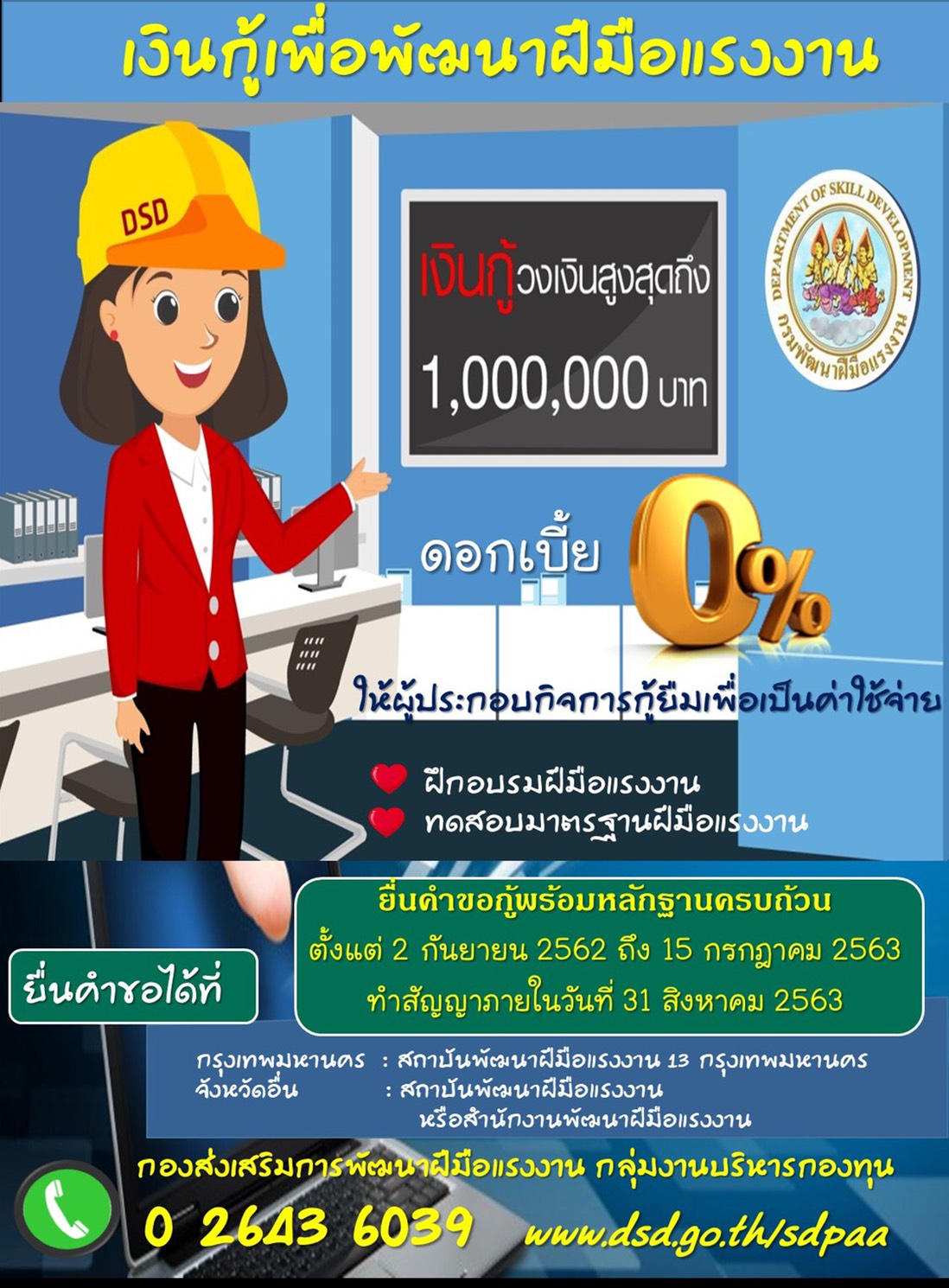 หมดเขต 15 ก.ค.63..!!ก.แรงงาน ปล่อยกู้ปลอดดอกเบี้ยให้สถานประกอบการ