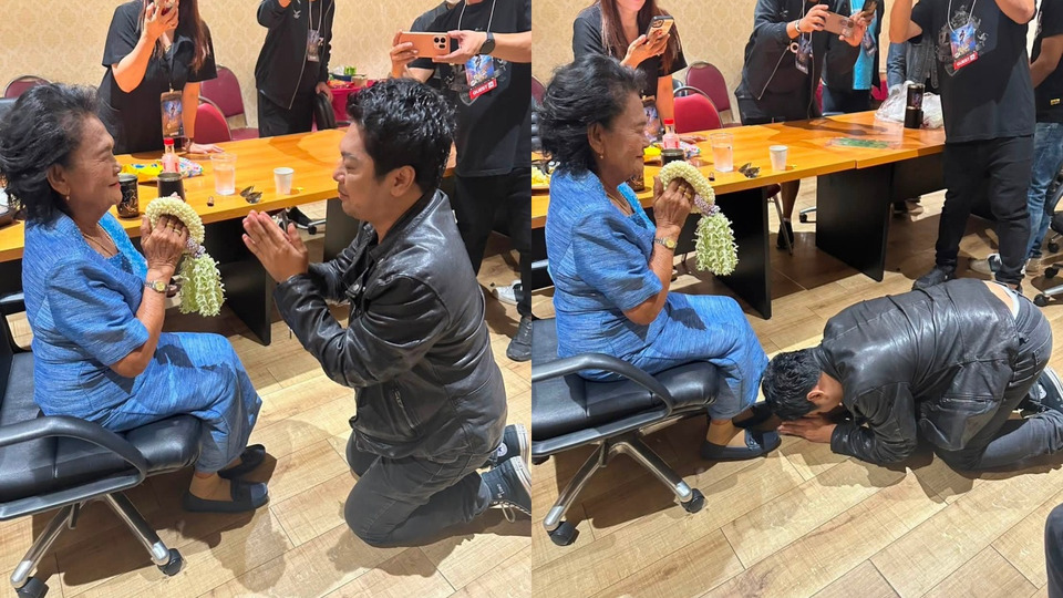 อบอุ่นหัวใจ! “เสก โลโซ” กราบขอพร “แม่ปลิว” เผยโมเมนต์ซึ้ง “วันแม่แห่งชาติครับ…”