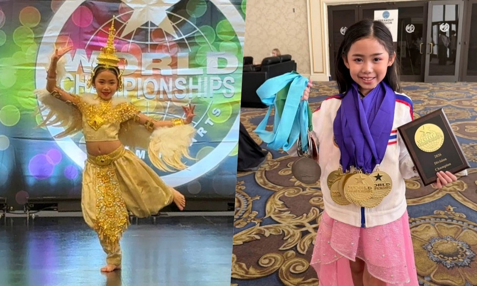“น้องไออุ่น” เด็กไทยวัย 7 ขวบ คว้า 17 เหรียญทอง สร้างประวัติศาสตร์เวทีโลก WCOPA 2026 ที่ลาสเวกัส
