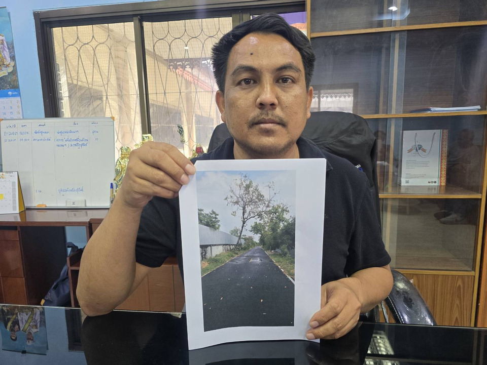 กำนันเดือด! แจ้งจับ 7 พนักงาน อบต.บ้านยาง ฐาน "ตัดต้นจานหลวง" ริมกำแพง รร. ด้านนายก อบต. สวนกลับ ทำตามคำร้องชาวบ้านกลัวล้มทับบ้าน