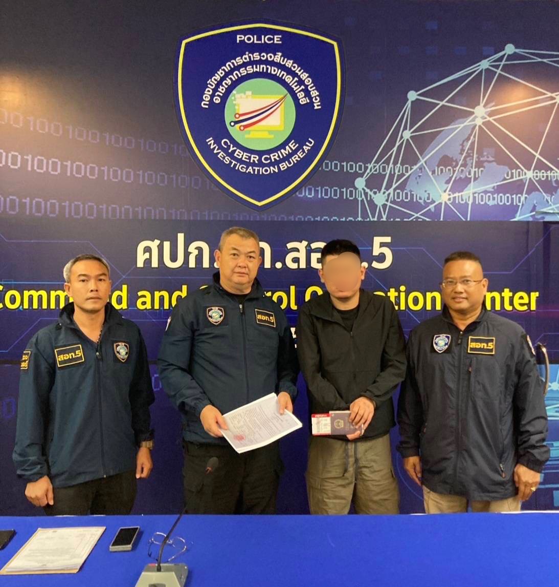ตำรวจไซเบอร์รวบหัวหน้าคนจีนแก๊งคอลเซ็นเตอร์ เช่าที่รองนายกเทศมนตรีจันดีเป็นฐาน