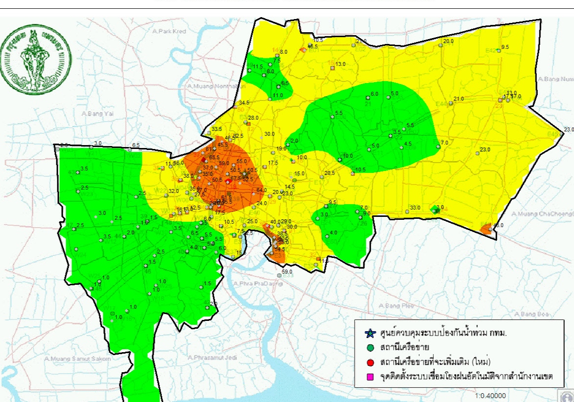 ราชเทวีอ่วมเจอฝนหนักสุด 67.5 มม.เจอท่วมถนนสายหลัก 5 จุด