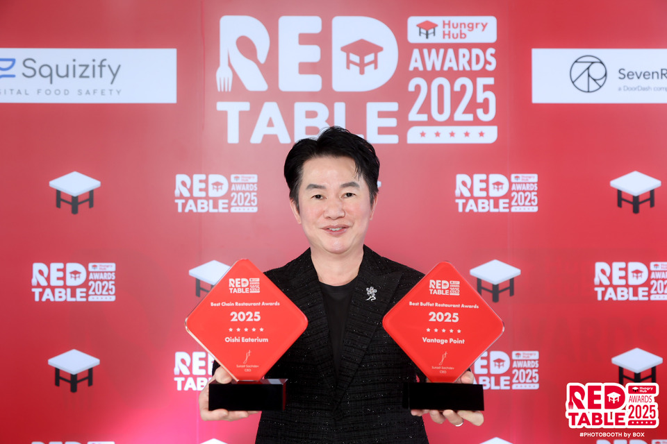 กลุ่มธุรกิจอาหาร ไทยเบฟ คว้า 2 รางวัลจากเวที RED TABLE AWARDS 2025 ตอกย้ำประสบการณ์อาหารและบริการระดับคุณภาพ
