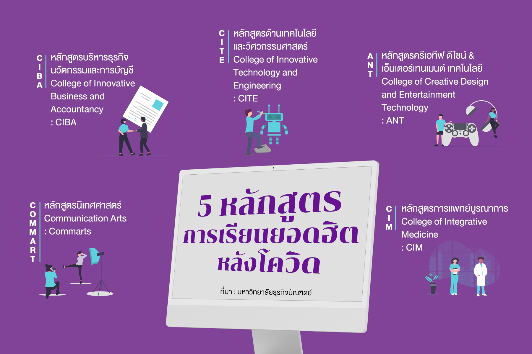 "DPU" ชี้ 5 หลักสูตรยอดฮิตปี 64 เด็กไทยมองโลกอนาคตหลังโควิด