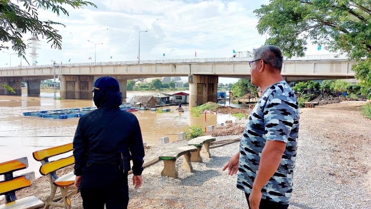 โครงการชลประทานอ่างทอง ลงพื้นที่ประชาสัมพันธ์และติดตามสถานการณ์น้ำ ในพื้นที่ อ.ป่าโมก 