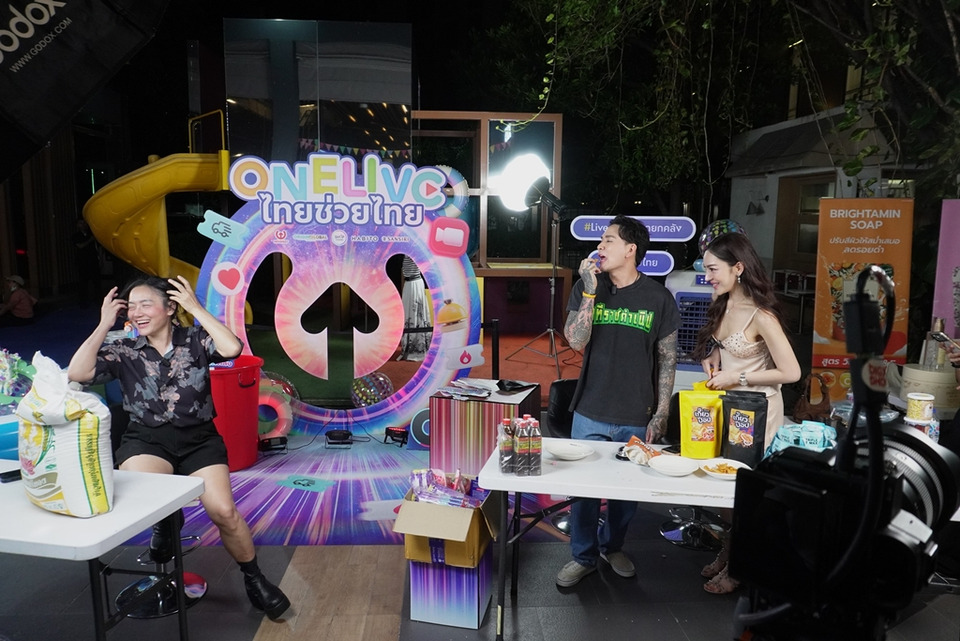 ปิดฉาก ONE LIVE ไทยช่วยไทย “แทค ภรัญยู” นำทัพ 100 ครีเอเตอร์ ปลุกไลฟ์คอมเมิร์ซเดือด