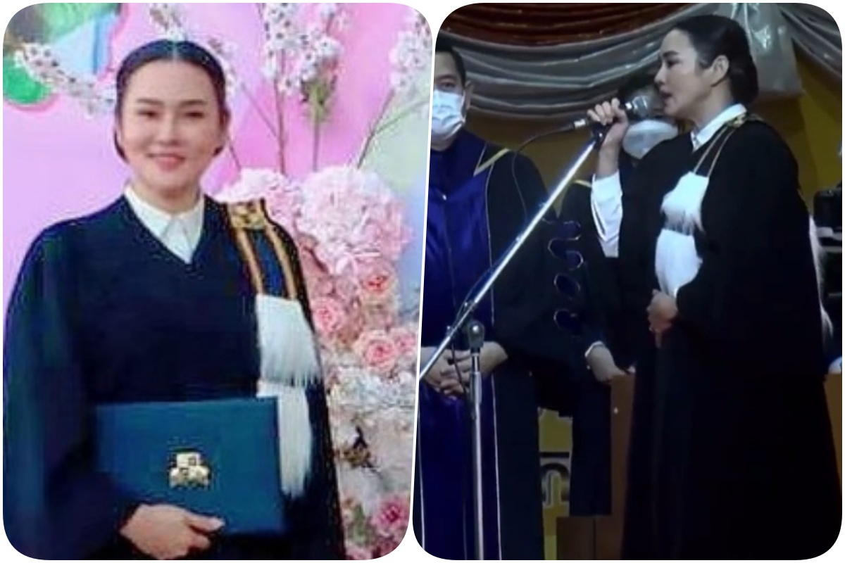 'ใหม่ เจริญปุระ' กล่าวสุนทรพจน์รับปริญญาโท ยกความสำเร็จเดินตามคำสอนในหลวง ร.9 