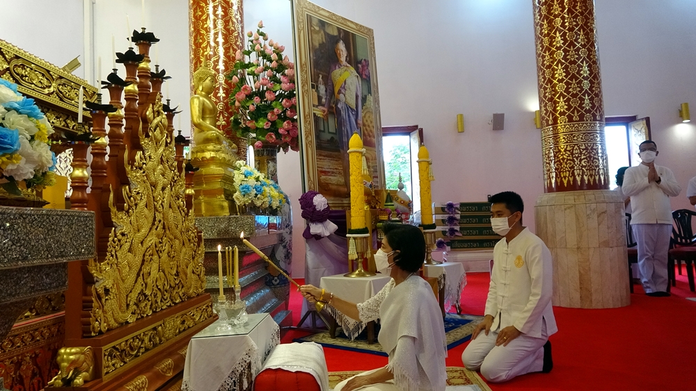 รองราชเลขานุการในพระองค์ "กรมสมเด็จพระเทพฯ" ปฏิบัติภารกิจทางพุทธศาสนา​ ณ​ วัดพระบาทมิ่งเมืองวรวิหาร