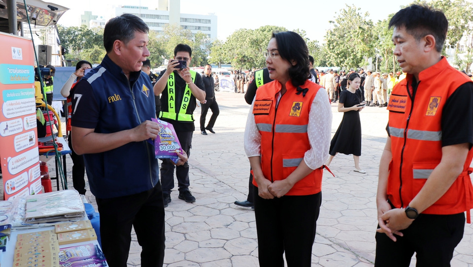กาญจนบุรีเปิดศูนย์ป้องกันอุบัติเหตุปีใหม่ 2569 ชูแคมเปญ “ขับขี่ปลอดภัย ลดความเร็ว ลดอุบัติเหตุ”