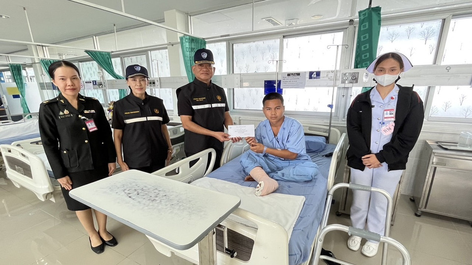 องค์การสงเคราะห์ทหารผ่านศึก เยี่ยม 9 ทหารกล้า บาดเจ็บเหตุปะทะชายแดนไทย–กัมพูชา