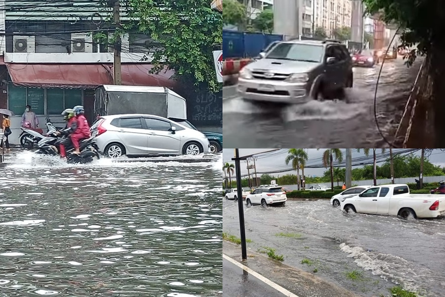 ตกแต่เช้า ท่วมแต่เช้า บึงกุ่ม-บางกะปิ-ประเวศ-ลาดพร้าวจมหลายจุด 