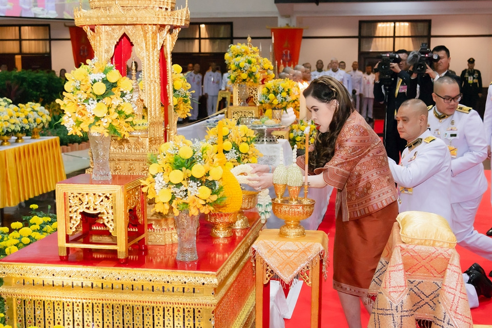 สมเด็จเจ้าฟ้าจุฬาภรณฯ เสด็จบำเพ็ญพระกุศลวันนวมินทรมหาราช น้อมรำลึกในพระมหากรุณาธิคุณ รัชกาลที่ 9 ณ ม.เกษตรศาสตร์