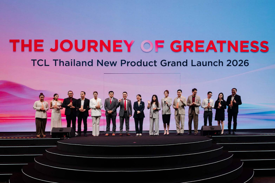 TCL เติบโตขึ้น ทั้งระดับโลก-ประเทศไทย เปิดตัวผลิตภัณฑ์ปี 2026 แนวคิด “The Journey of Greatness”
