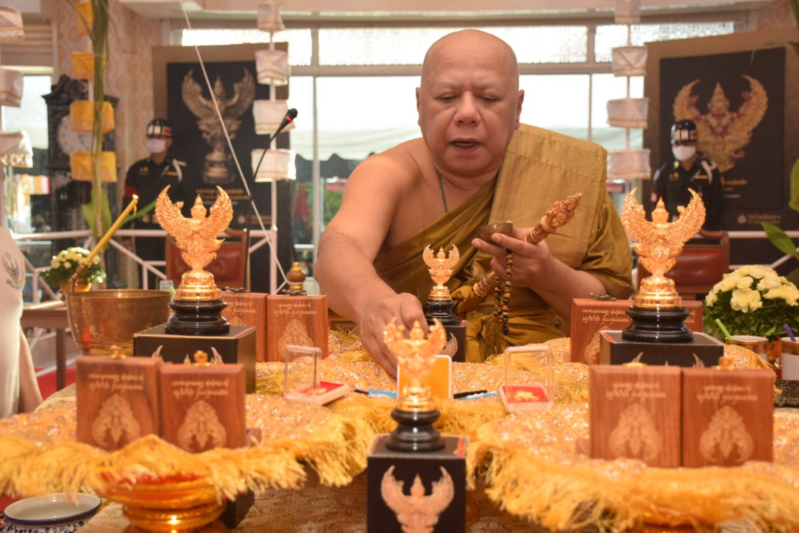 วัดโพธิทองจัดครุฑธาภิเษกวัตถุมงคลรวยสุดสุดวาระที่ 2