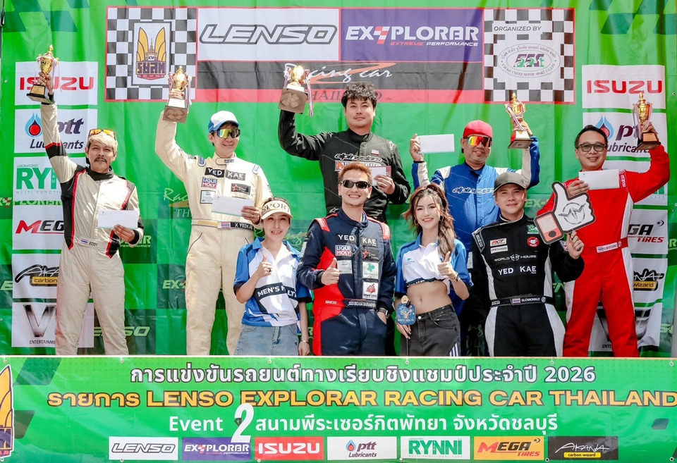 “เอ็กซ์ อัศนัย” จับมือ “บีม ศรัณยู” พา YEDKAE TEAM คว้าชัยสนาม 2 สุดเดือด!!