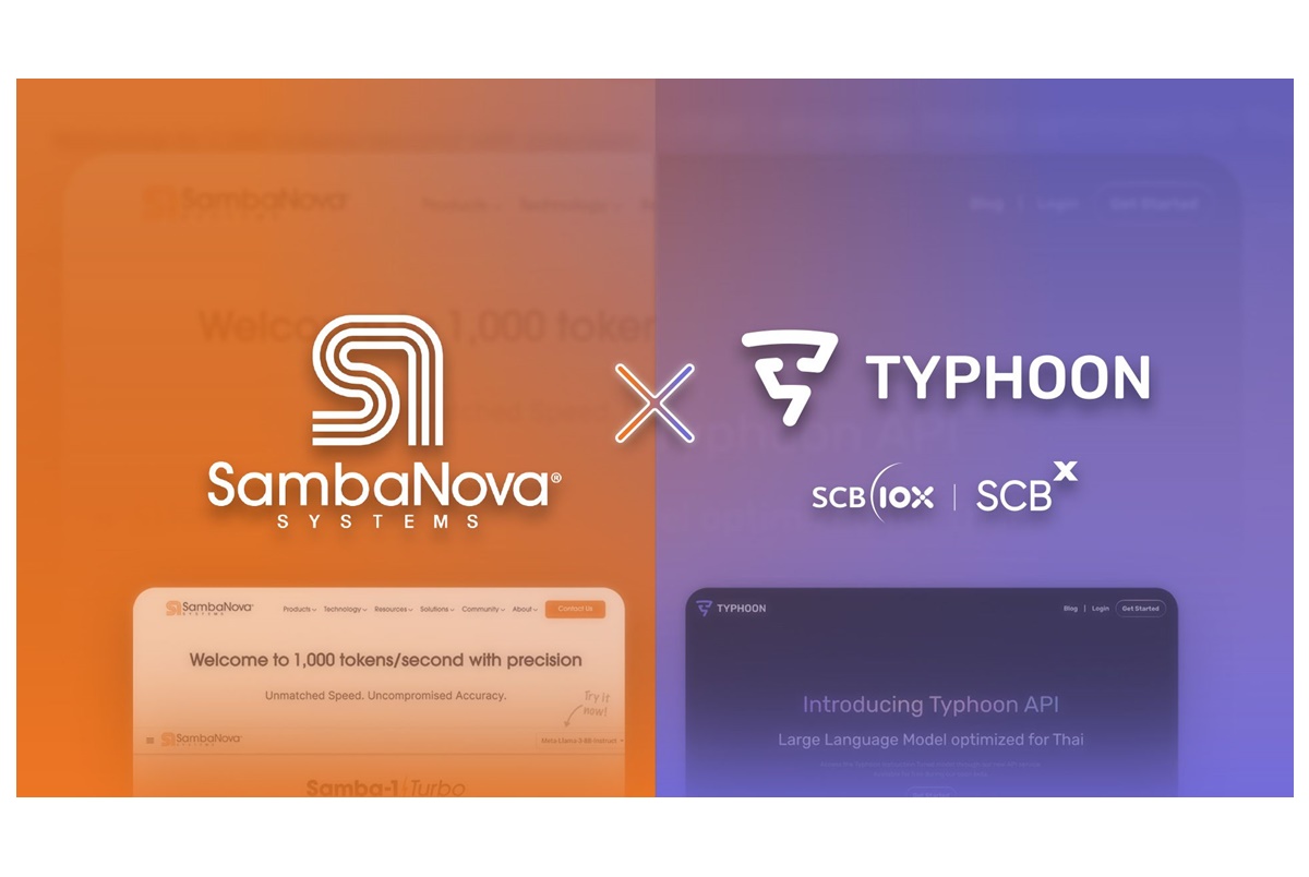 กลุ่ม SCBX ผนึกกำลัง SambaNova เพิ่ม “ไต้ฝุ่น” โมเดลภาษาไทยขนาดใหญ่บน Samba-1 พร้อมให้นักพัฒนา AI ทั่วโลกใช้งานได้แล้ววันนี้