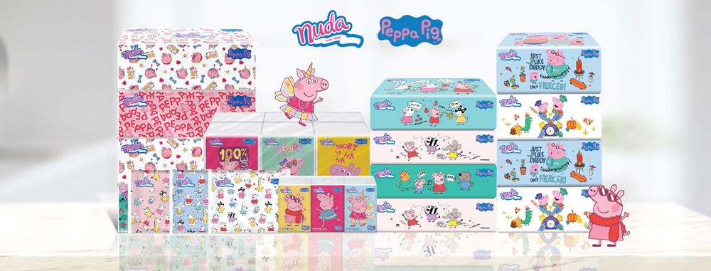 "ครีเดนซ์" ซื้อลิขสิทธิ์ลายการตูน "Peppa Pig" เปิดตัวกระดาษทิชชู่นุดา