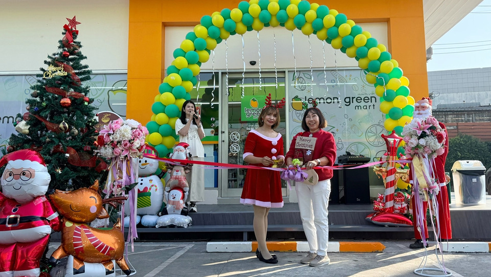 Lemon Green Mart ฉลองคริสต์มาส เปิดสาขาใหม่อ้อมใหญ่ เสริมทัพร้านสะดวกซื้อปั๊มบางจาก