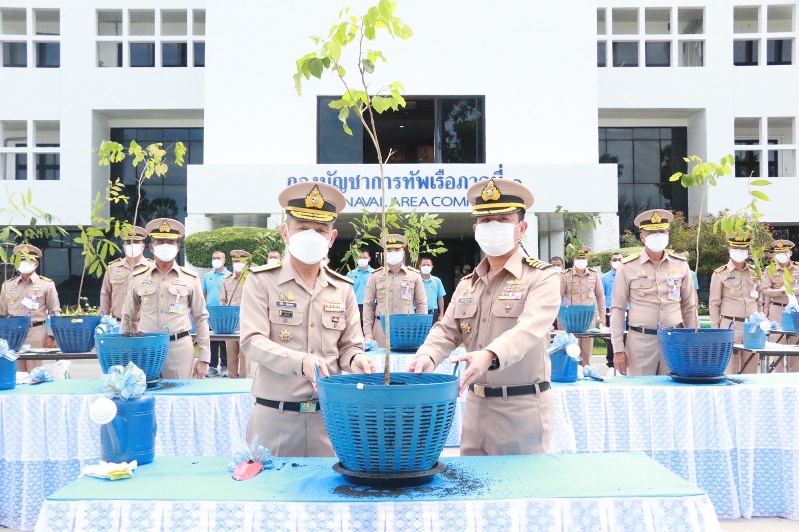 กองทัพเรือโดย ทัพเรือภาคที่ 1 จัดปลูกต้นไม้ยืนต้น ในวันต้นไม้ประจำปีของชาติ