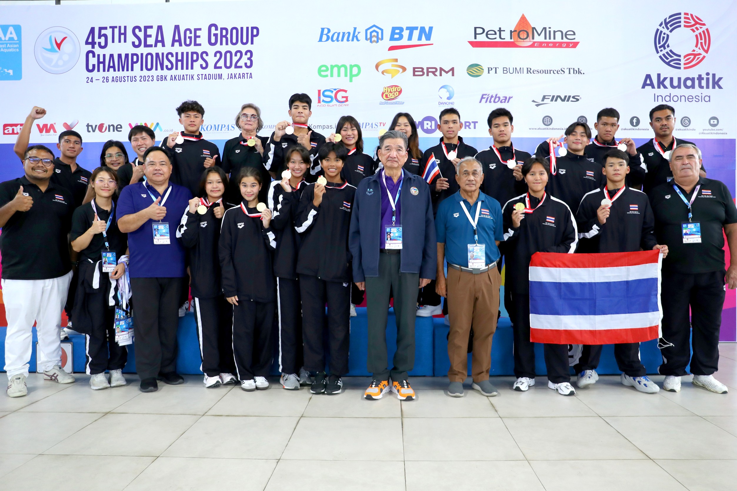 "ทัพว่ายน้ำไทย" ครองเจ้าสระที่จากาตาร์ ศึก SEA Age Group Championships 2023 กวาด 90 เหรียญ 