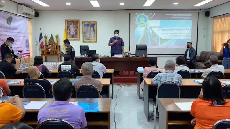 ทางหลวงฯสมุทรสาคร จับมือ อบต.กาหลงแจงปชช.  เส้นทางเอกชัย-เชื่อมต่อพระราม 2 แก้จราจรหนาแน่น