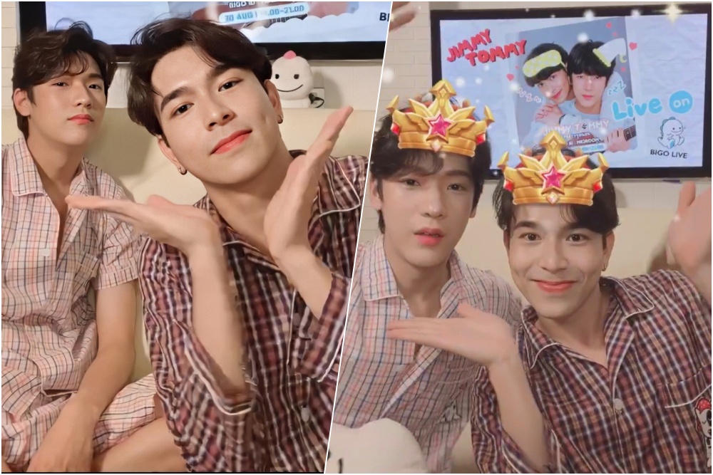 แฟนคลับลุ้นคอล JIMMY & TOMMY มาในธีมชุดนอนชวนจิ้นผ่านแอป BIGO LIVE