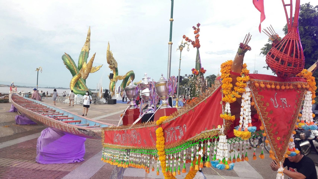อำเภอเมืองหนองคาย จัดนิทรรศการการอนุรักษ์เรือยาวโบราณ ส่งเสริมงานประเพณีออกพรรษาและบั้งไฟพญานาคโลก ปี 63