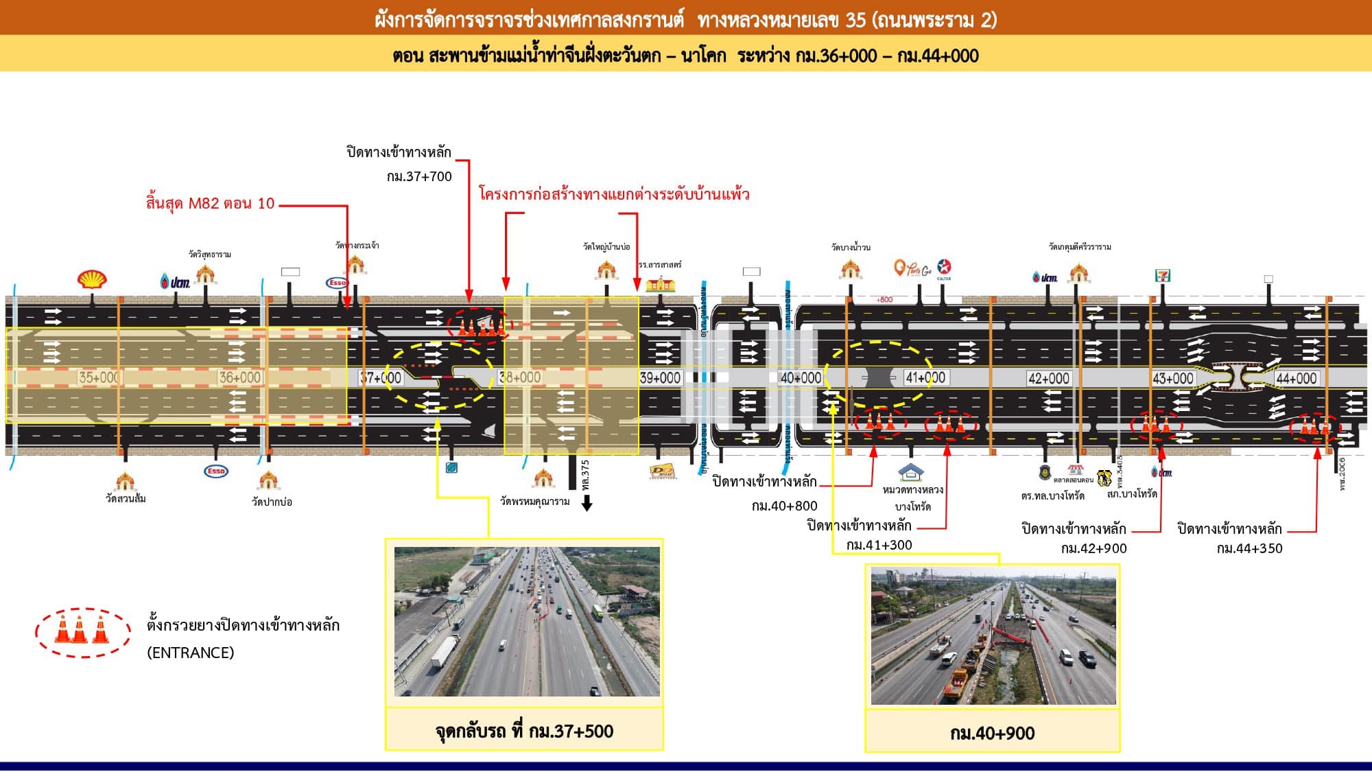 สนง.ปภ.สมุทรสาคร แจงเปิดช่องจราจรเดินรถเส้นพระราม2 รับมือช่วงสงกรานต์ปี 67