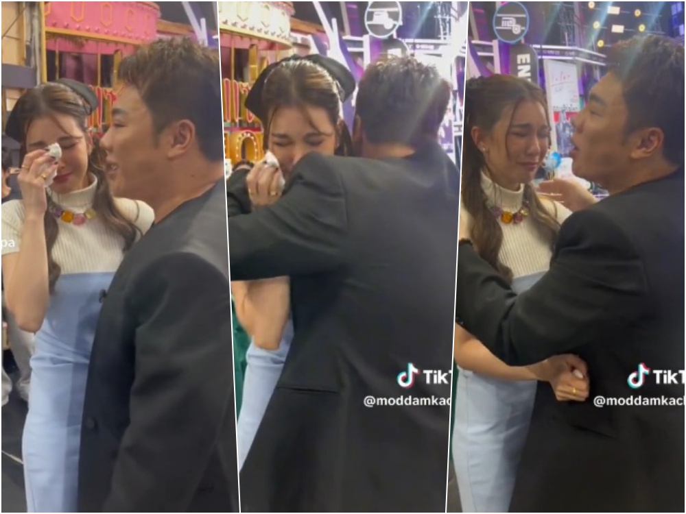 "มดดำ" เผยคลิป "โบว์ เบญจวรรณ" ร้องไห้ไม่หยุดอยู่หลังกล้อง