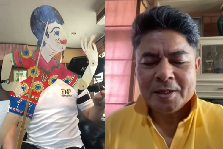 'เทพไท เสนพงศ์' เชิดหนังตะลุง เรียกร้อง 'อภิสิทธิ์'กลับมาแก้ปัญหาให้ประชาชน