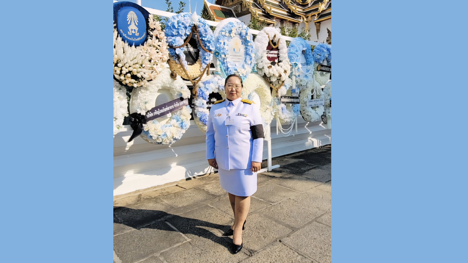  ออมสิน ร่วมเฝ้าฯ ในพิธีธรรมสวดพระอภิธรรมพระบรมศพ พระบรมราชชนนีพันปีหลวง