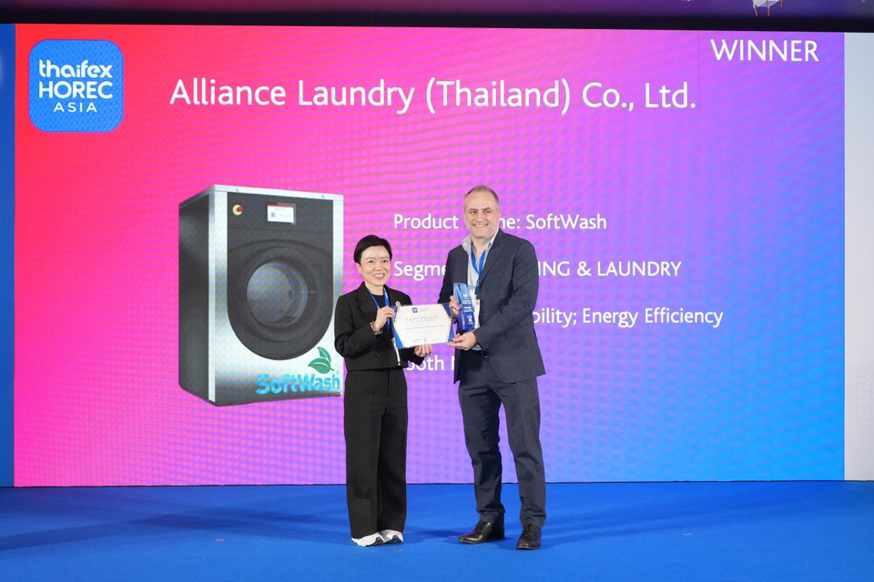Alliance Laundry Systems โชว์นวัตกรรมซักผ้า-อบผ้าเชิงพาณิชย์มืออาชีพ งาน THAIFEX – HOREC Asia 2026 