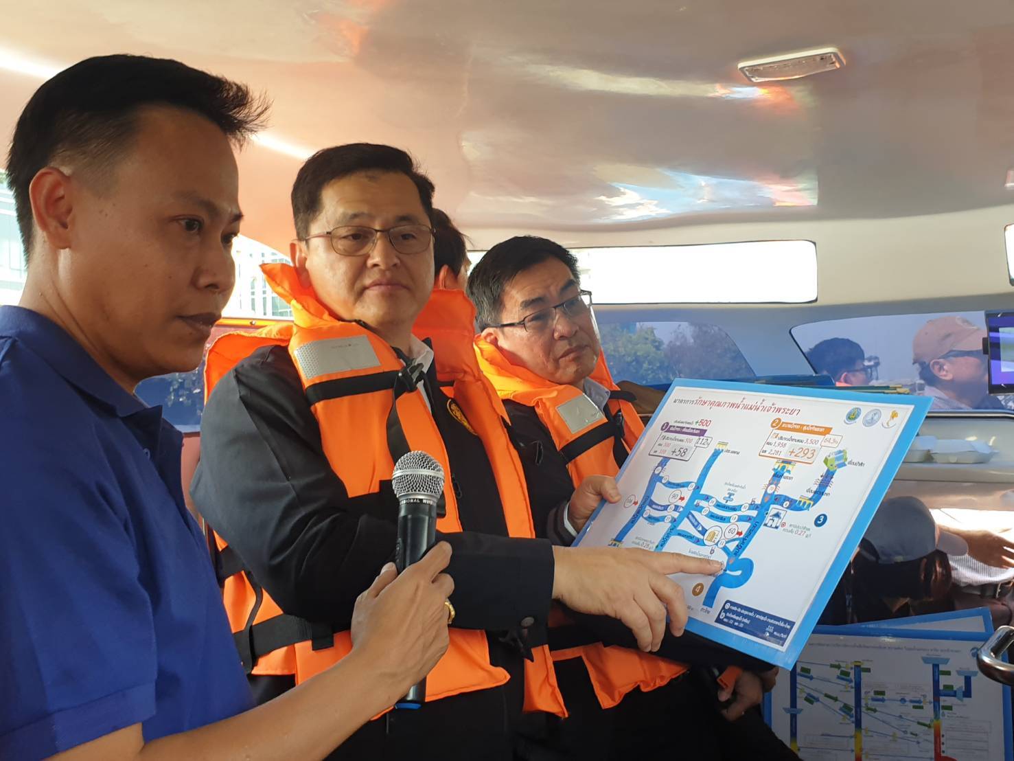 สทนช.ร่วม​กปน.ตรวจน้ำเค็มรุกเจ้าพระยา 