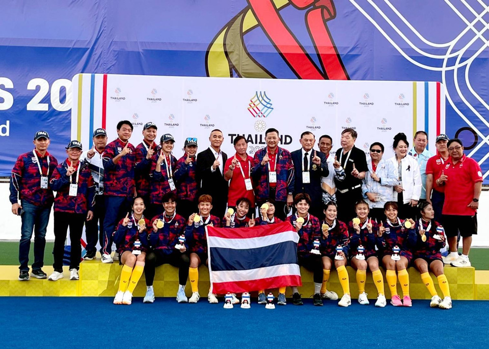ฮอกกี้สาวไทย ล้มมาเลเซีย 7-1 คว้าทองซีเกมส์ 
