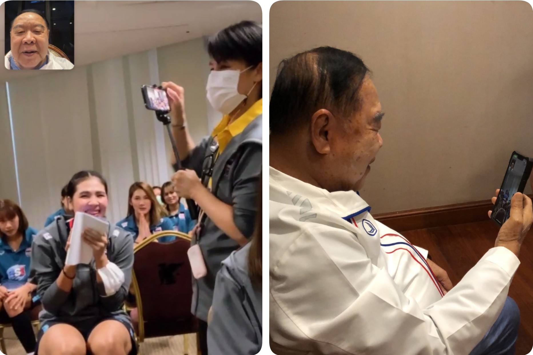 "ลุงป้อม"สายตรงส่งกำลังใจเต็มร้อย ลุ้นนักตบสาวไทย ก่อนเจอตุรกีลุ้นเข้ารอบศึก VNL 2022
